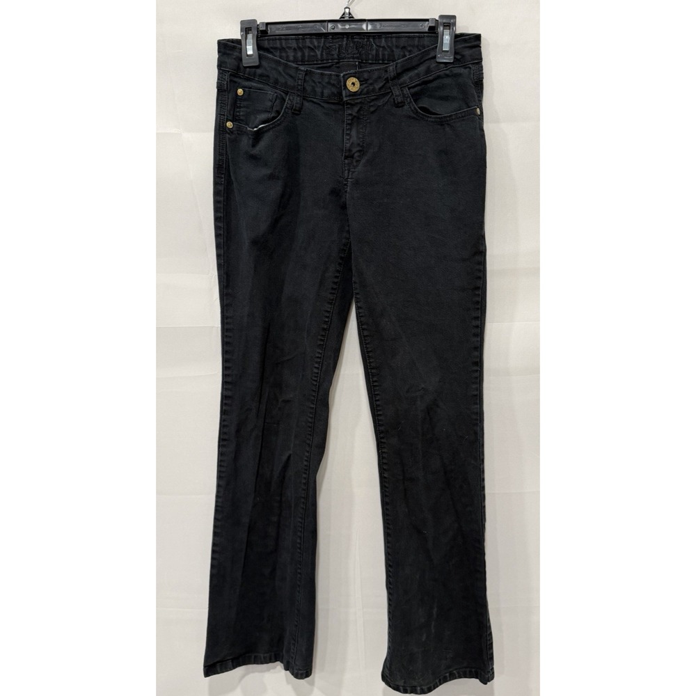 South‎ Pole Jeans Women's 9 Black Denim Low Rise Bootcut